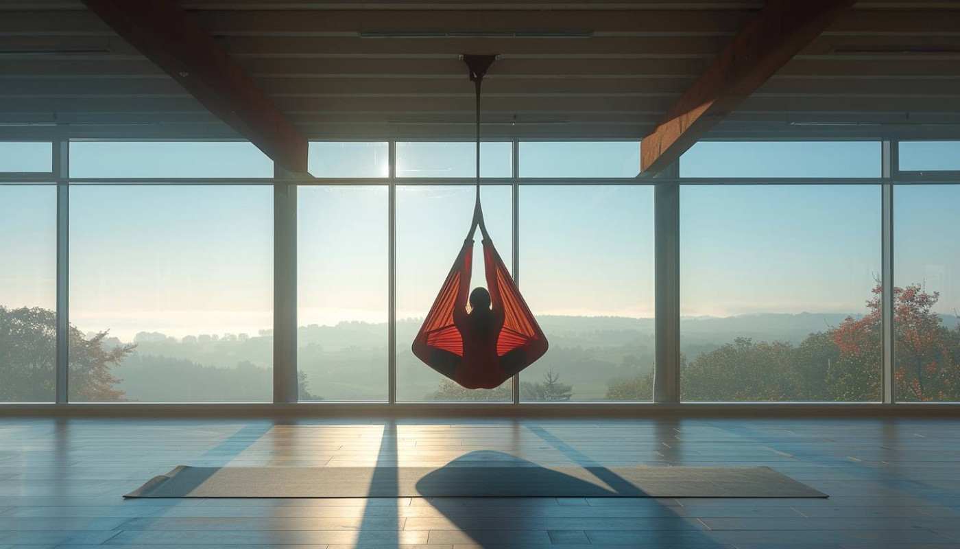 Los beneficios del yoga aéreo que no conocías